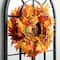 Glitzhome® 24" Fall Lighted Maple Leaves Wreath with Timer